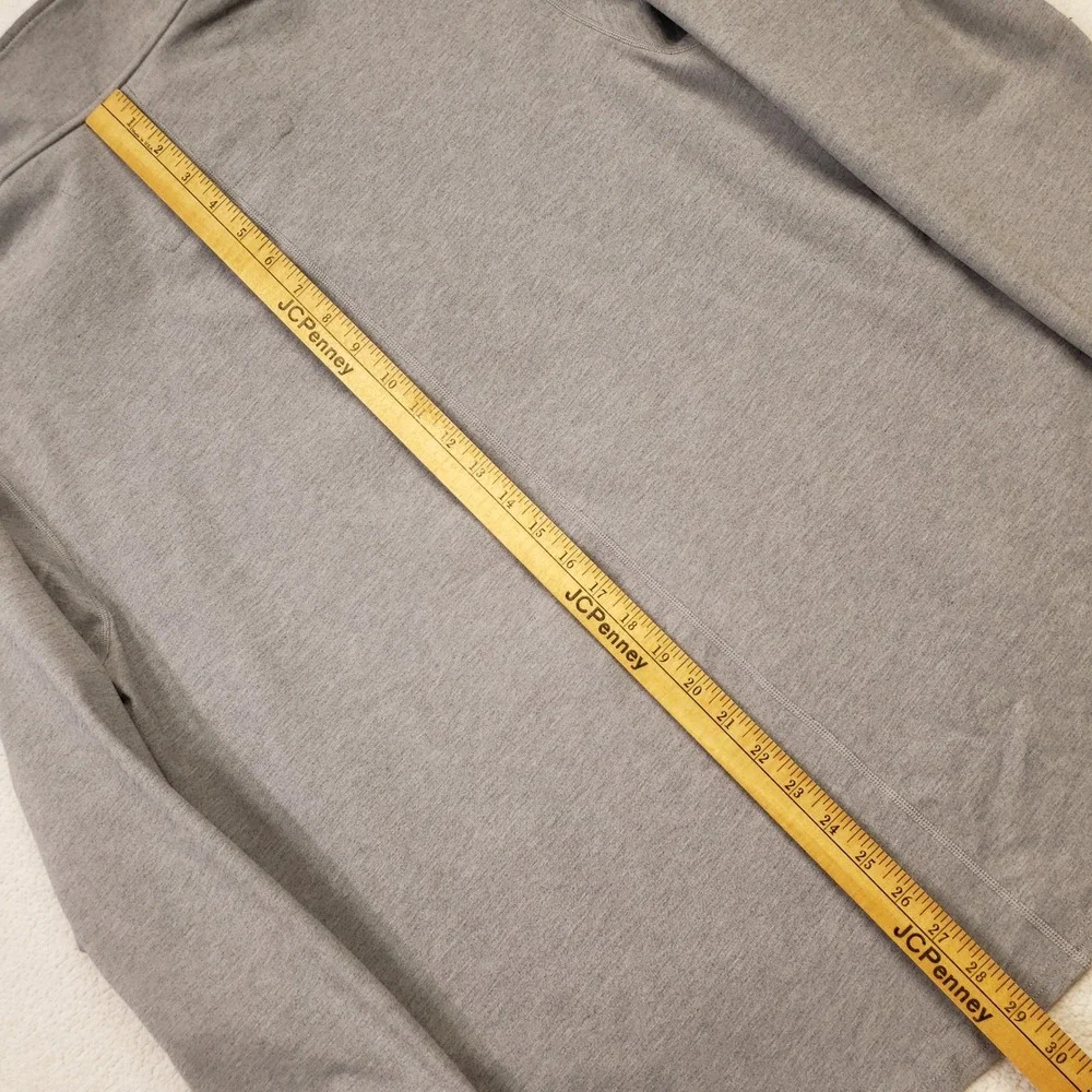 BYLT Elite Fairway Pullover Mens Large Gray Quarter Snap Stretch Golf Sweater